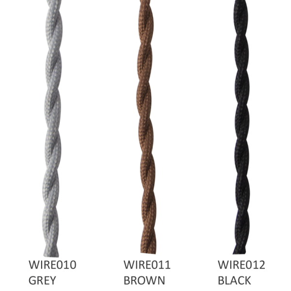 Bright Star Lighting WIRE 011 BROWN 2 Core Material Twisted Cord Wire