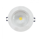 Bright Star Lighting DL005 WHITE 9W Led 4000K 540Lm Integrated Downlighter
