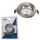 Bright Star Lighting DL030 BLACK Blister Pack with Aluminium Tilt LED Downlighter and Bulb