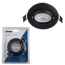 Bright Star Lighting DL031 BLACK Blister Pack with Aluminium Tilt LED Downlighter and Bulb