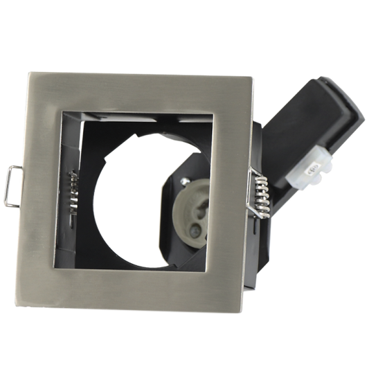Bright Star DL081 SATIN SQUARE SINGLE,220V 1X50W GU10 --- CUT OUT