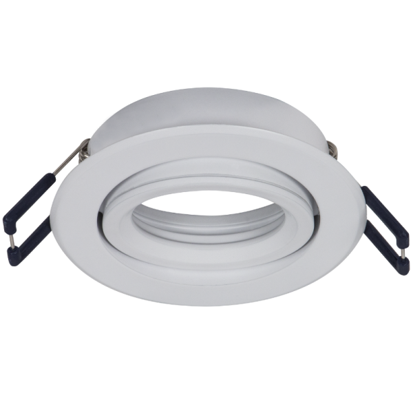 Bright Star DL091 MATT WHITE TILT BEVELLED EDGE 12V/50W 70MM CUT OUT