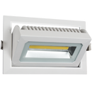 Bright Star DL101 WHITE 30W- 90 DEGREE TILT CUT OUT 230X125MM Rectangular