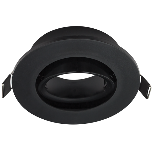 Bright Star DL122 BLACK ROUND RECESSED POLY TILT GU10 7W 75MM CUT OUT