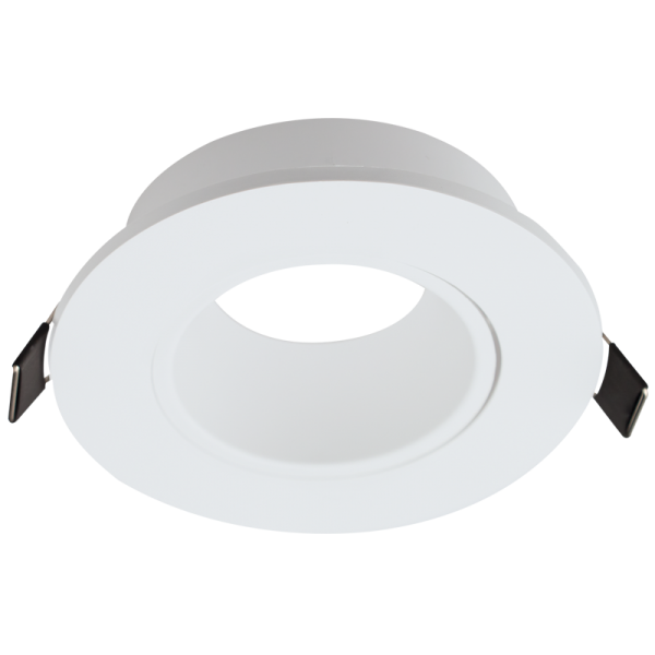 Bright Star DL123 WHITE ANTI-GLARE ROUND RECESSED TILT GU10 CUT OUT 75MM