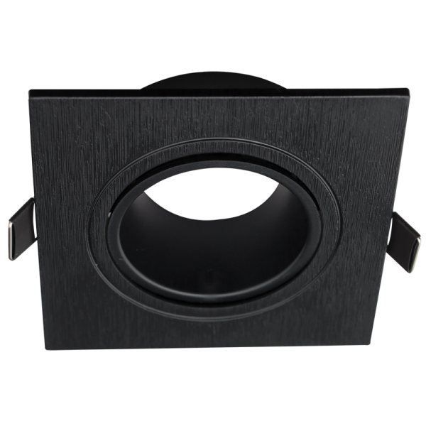 Bright Star DL124 BLACK SQUARE RECESSED ANTIGLARE GU10 CUT OUT 75MM
