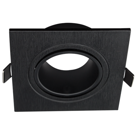 Bright Star DL124 BLACK SQUARE RECESSED ANTIGLARE GU10 CUT OUT 75MM
