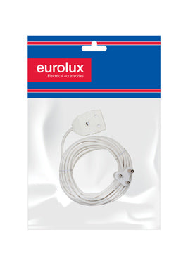 Eurolux EE4 Extension Cord 1.5mm 5m 16A Double White