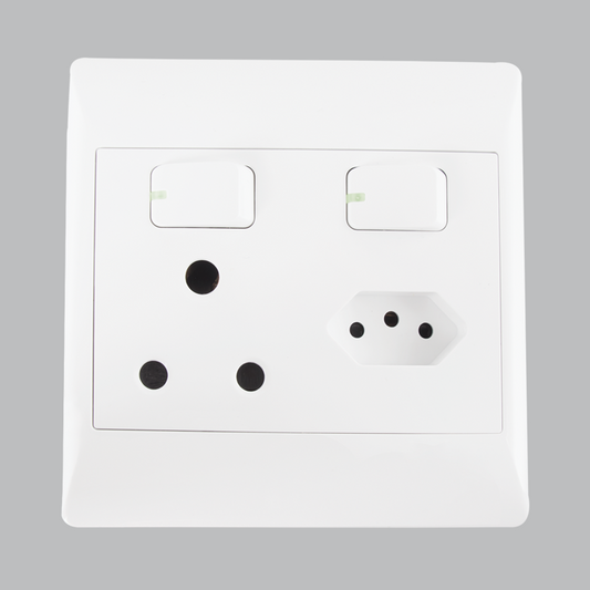 Bright Star EPL322 WHITE 16 AMP PLUG + ZA PLUG (5 per box)