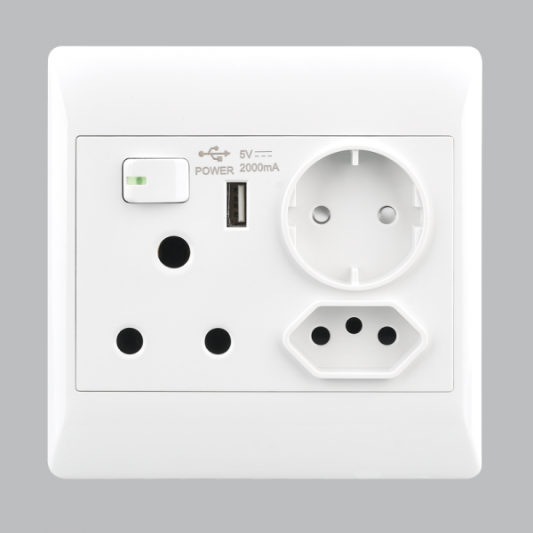 Bright Star Lighting EPL331 WHITE Wall Socket