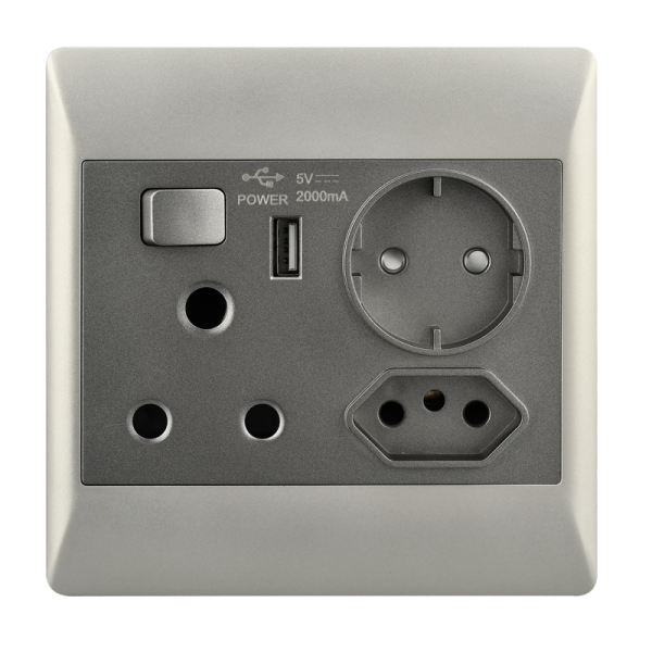 Bright Star EPL361 DUO SCHUKO + USB + 16 AMP + 10 AMP 4 X 4