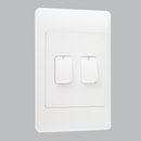 Bright Star Lighting ESW002 WHITE 2 Lever 1 Way Switch – 2 X 4