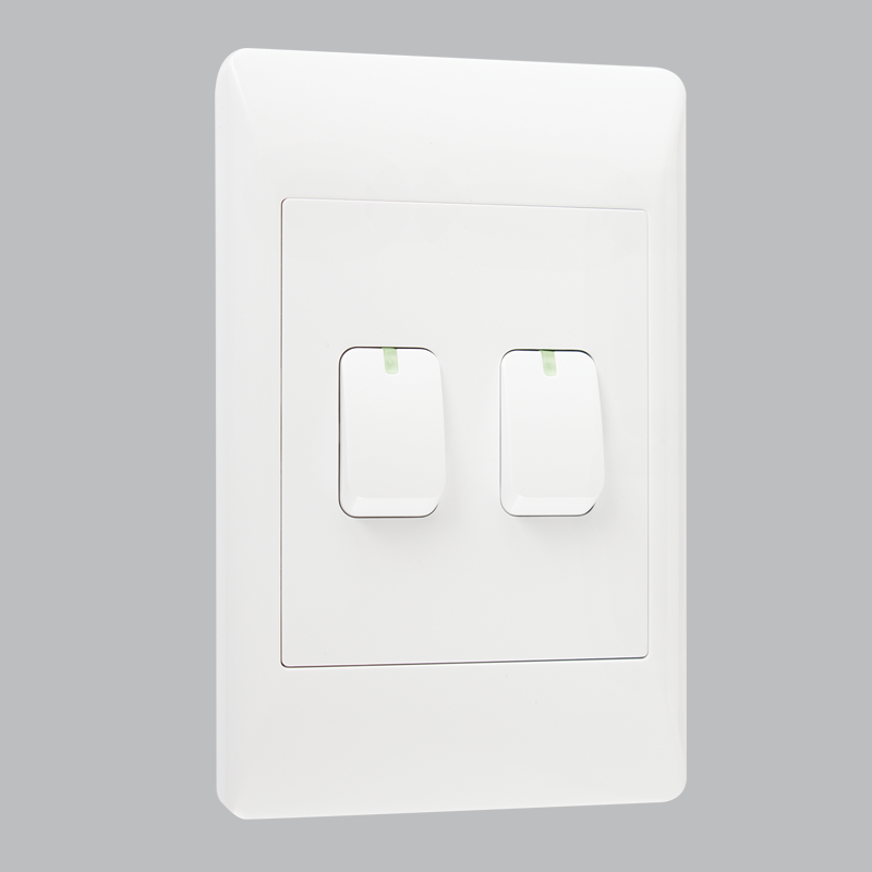 Bright Star ESW002 WHITE 2 LEVER SWITCH 2 X 4 (10 per box)