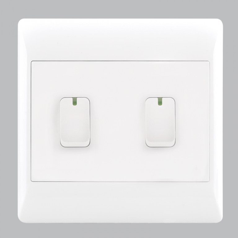 Bright Star ESW006 WHITE 2 LEVER1 WAY SWITCH 4 X 4 ( per box)
