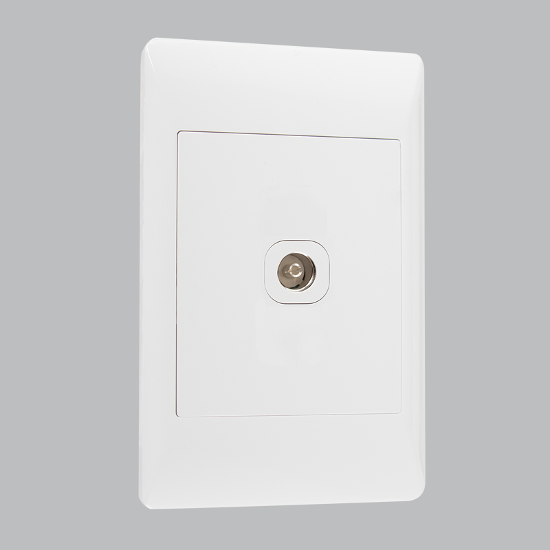 Bright Star ESW032 WHITE TV SOCKET 2 X 4 (10 per box)