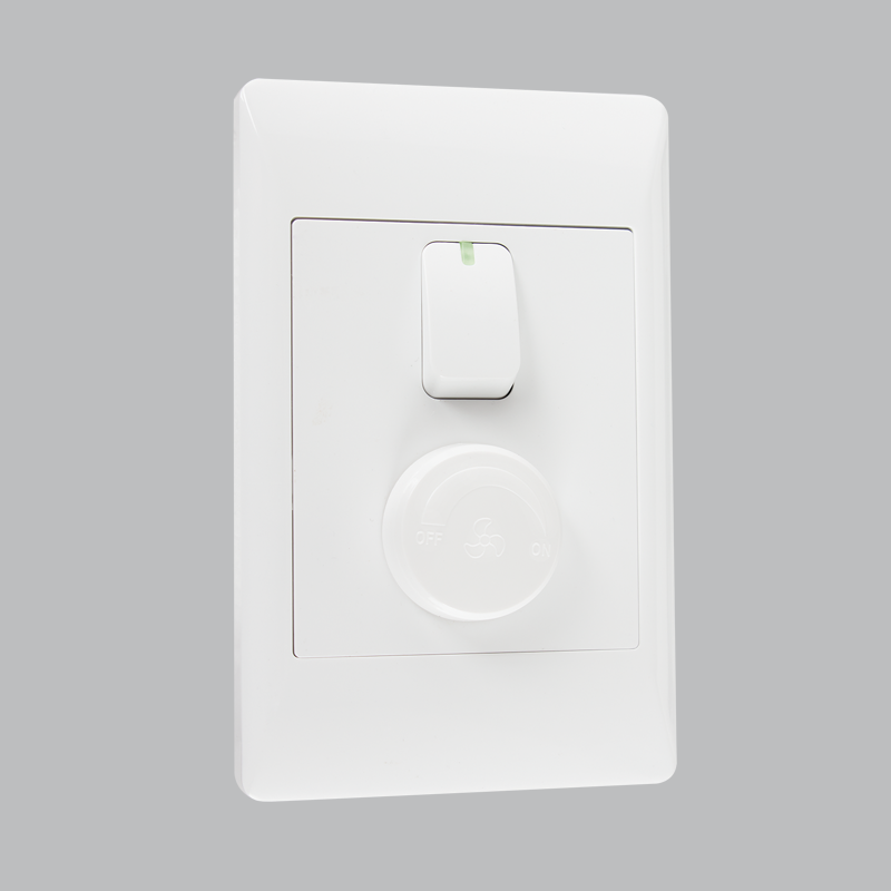 Bright Star ESW042 WHITE FAN SPEED CONTROL + LIGHT SWITCH 2 X 4 (5 per box