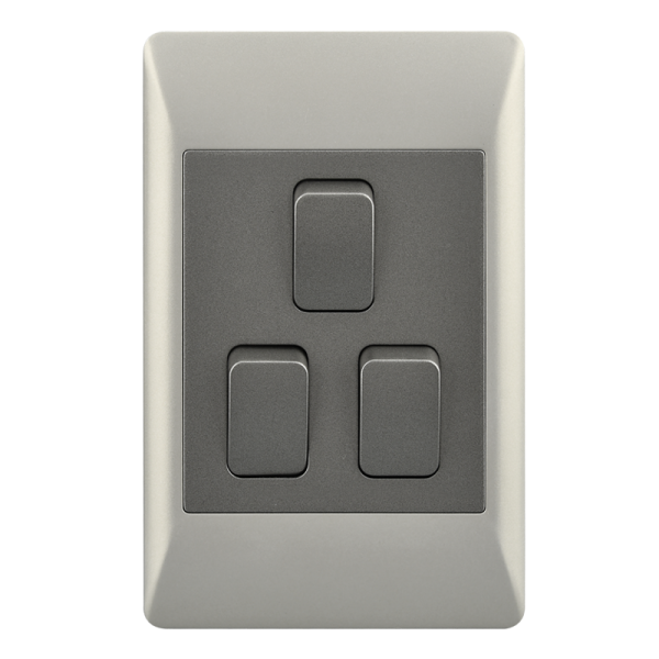 Bright Star ESW073/2 DUO 3 LEVER 2 WAY SWITCH 2 X 4 (10 per box)