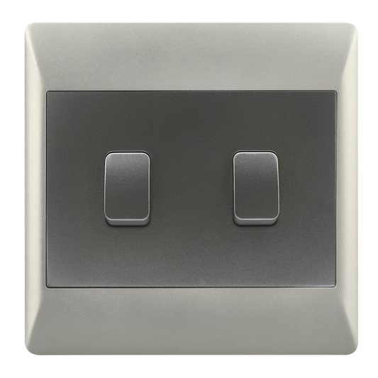 Bright Star ESW076 DUO 2 LEVER 1 WAY SWITCH 4 X 4 ( per box)