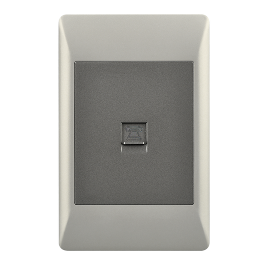 Bright Star ESW083 DUO TEL SOCKET 2 X 4 (10 per box)