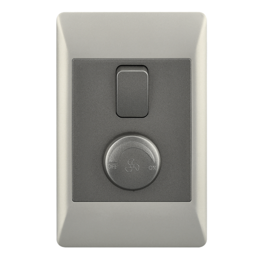 Bright Star ESW092 DUO FAN SPEED CONTROL + LIGHT SWITCH 2 X 4 (5 per box)