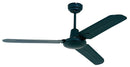 Eurloux F12B Industrial Ceiling Fan 3 Blades Black