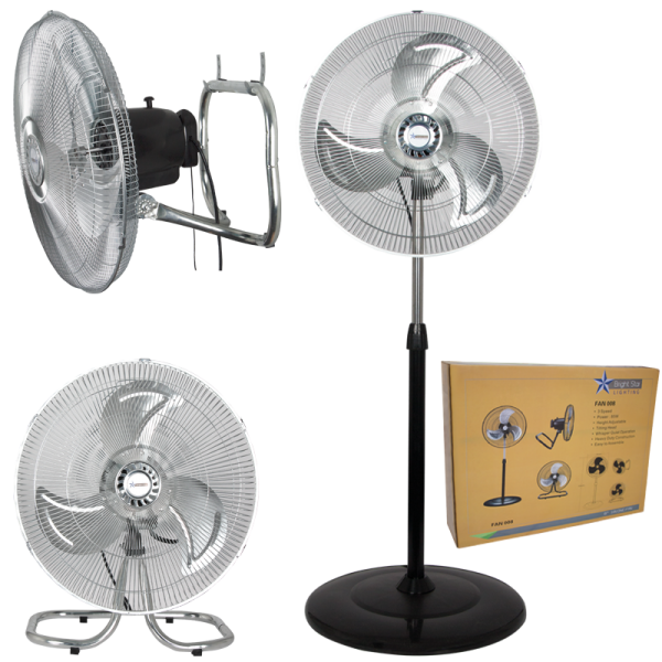 Bright Star Lighting FAN008/3 IN ONE Floor, Table & Wall Fan