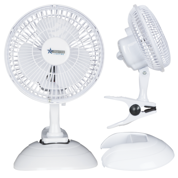 Bright Star Lighting FAN012 WH 6” Plastic Fan