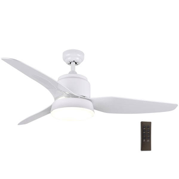 Bright Star FCF040 WHITE 30W COPPER COIL DC 3 ABS BLADES REMOTE