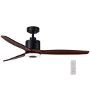 Bright Star Lighting FCF044 BK/WOOD Ceiling Fan