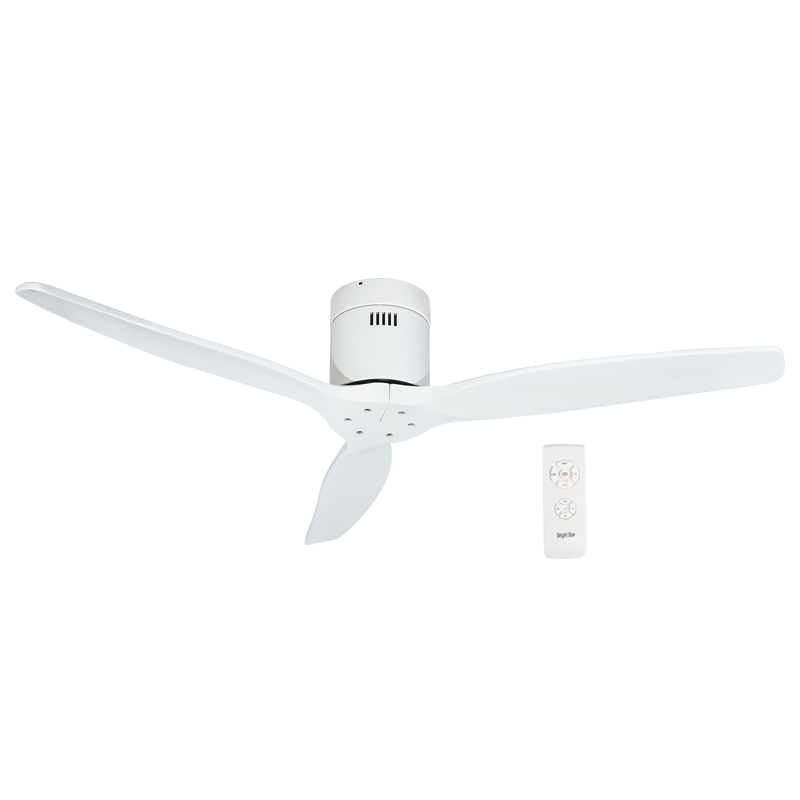 Bright Star FCF076 MATT WH 40W DC COPPER COIL 3 BLADES REMOTE CONTROL