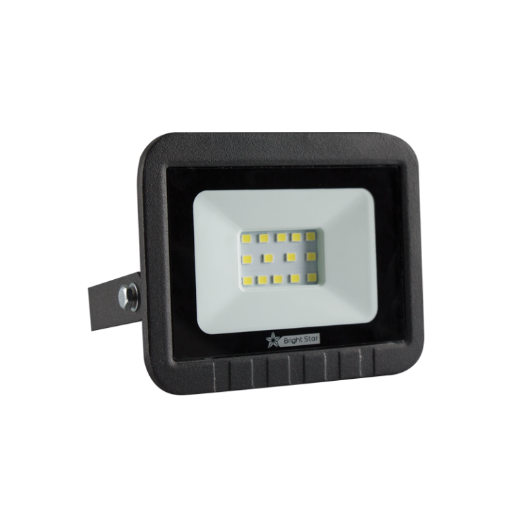 Bright Star Lighting FL010 10W BLACK LED PVC Flood Light with Tempered Glass Lens