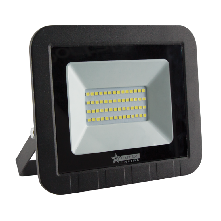 Bright Star Lighting FL013 BLACK LED PVC Flood Light with Tempered Glass Lens