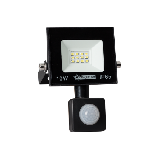 Bright Star FL031 BLACK 10 WATT LED FLOOR + SENSOR 6000K 800Lm