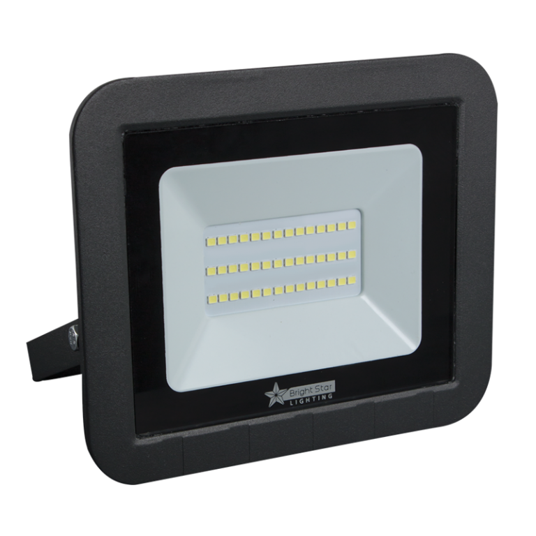 Bright Star FL034 BLACK 30 WATT LED FLOOD 6000K 2400Lm