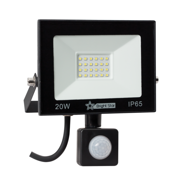 Bright Star FL075 BLACK 20 WATT LED WITH SENSOR