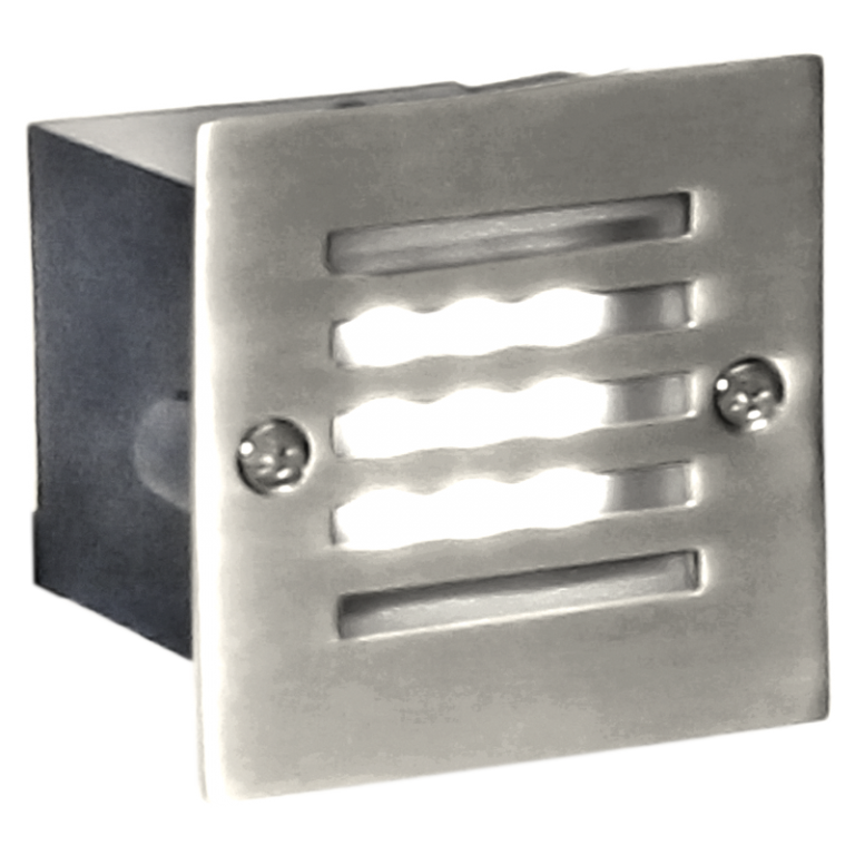 Bright Star FT013 SATINLESS SQUARE, GRID, IP44, STAINLESS, 9 X 0.1W=0.9W