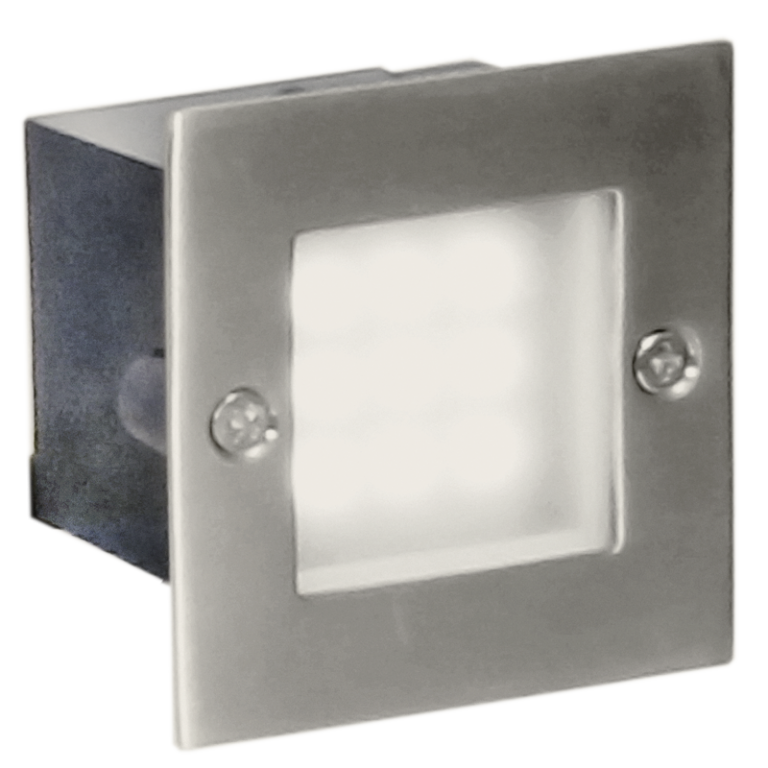Bright Star FT014 SATINLESS SQUARE,IP44, STAINLESS, 9 X 0.1W=0.9W