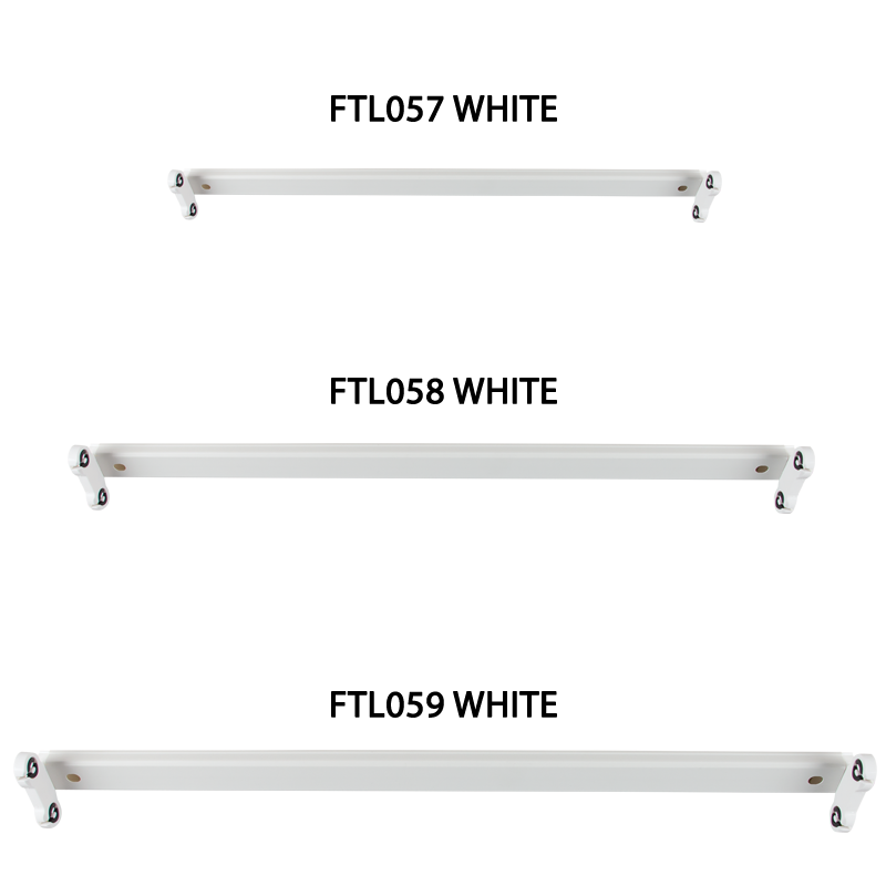 Bright Star Lighting FTL059 WH T8 LED PVC Open Channel Fitting