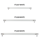 Bright Star Lighting FTL057 WH T8 LED PVC Open Channel Fitting