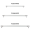 Bright Star Lighting FTL057 WH T8 LED PVC Open Channel Fitting