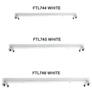 Bright Star Lighting FTL746 WHITE LED 2xG5 Metal Base T5 PC Lamp holder 2 Side Power