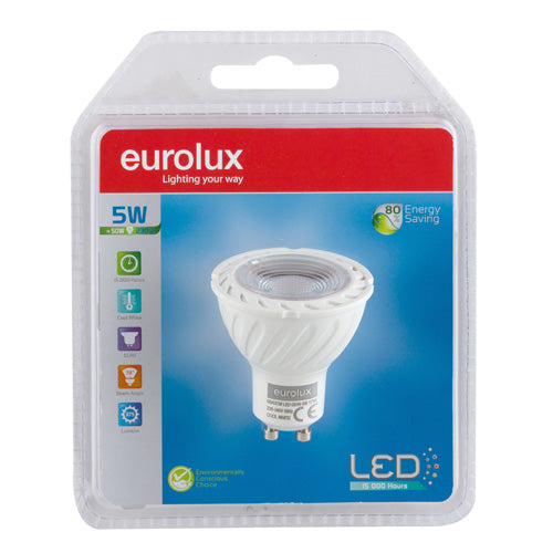 Eurolux G942CW GU10 5w Cool White 4000K Lamp