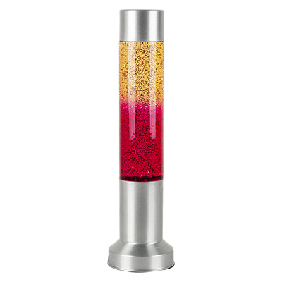 Eurolux H100 Glitter Lamp Pink with Grey Base