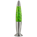 Eurolux H30GN 13 Glitter Lamp Silver Metal Cap & Base Green Water