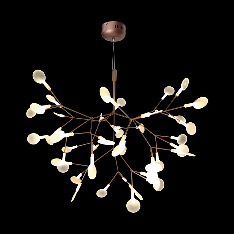 K. Light K-LED-8245/72 Copper 230v 13.5W LED Medium Leaf Pendant
