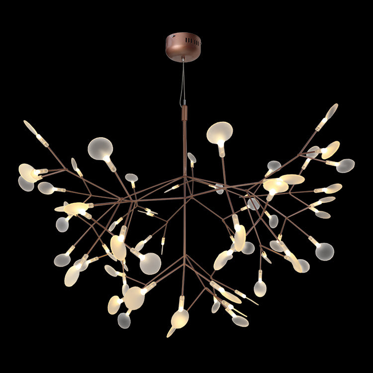 K. Light K-LED-8245/98 Copper 230v 18.9W LED Large Leaf Pendant