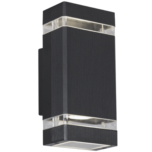 Bright Star Lighting L124 BLACK Die Cast Aluminium Wall Bracket with Glass