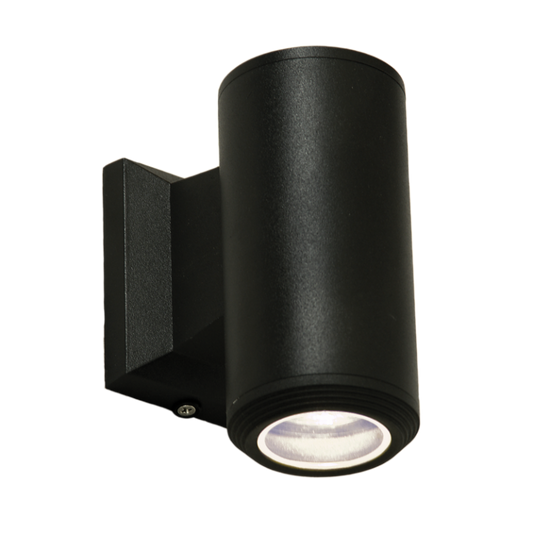 Bright Star L125 BLACK WALLBRACKET UP OR DOWN GLASS COVER IP44 1X50W GU10