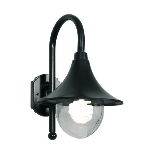 Bright Star L159 BLACK 1X60W ES ALU WITH POLYCARBONATE COVER IP44