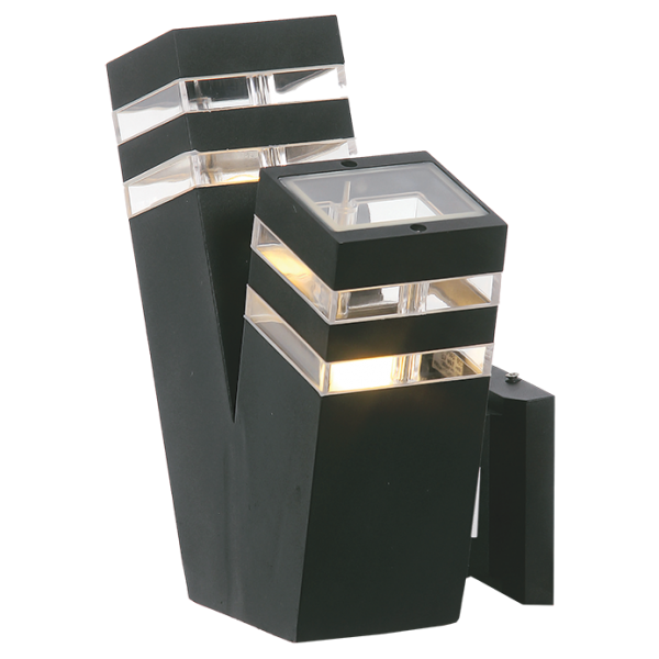 Bright Star L174 BLACK WALL MOUNT DIE CAST ALU IP44 2X14W ES